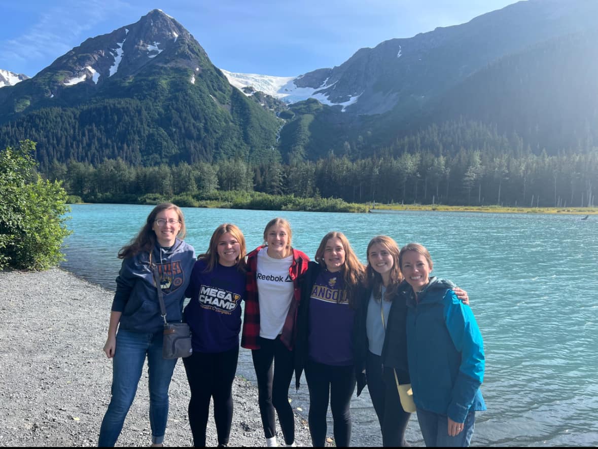 Katie Ridenour, second from left, spent part of her summer as a camp mentor in Alaska as part of a 4H Leadership Trip.