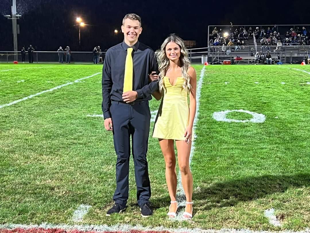 Milania Miller, right, was escorted by fellow senior Ashland Benner. Miller was crowned 2024 Homecoming Queen.