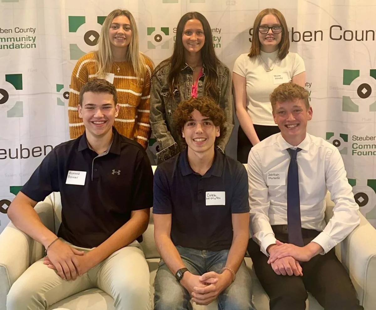 Lilly Finalists are, from back left, Delaney Bock (FHS), Harlee Henney (AHS), Tressa Howey (FHS), and from front left Ashland Benner (FHS), Caleb McMullen (HHS), and Jedidiah Mortorff (AHS).